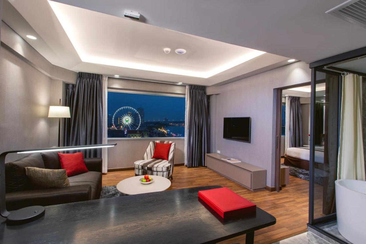 Premier-suite med kingsize-seng og flodudsigt
